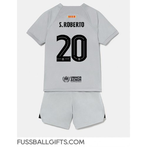 Barcelona Sergi Roberto #20 Fußballbekleidung 3rd trikot Kinder 2022-23 Kurzarm (+ kurze hosen)